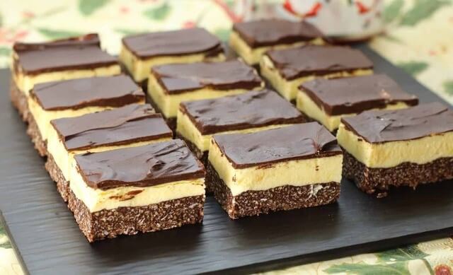 Nanaimo bars, a classic snack from Canada